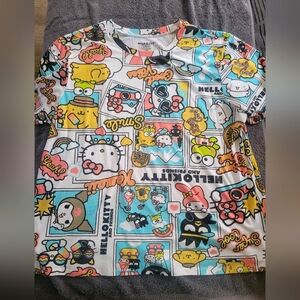 Hello Kitty Multicolor Graphic Kids T-Shirt